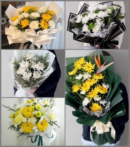 江苏南通启东市吕四港镇巴掌村白事花束代送